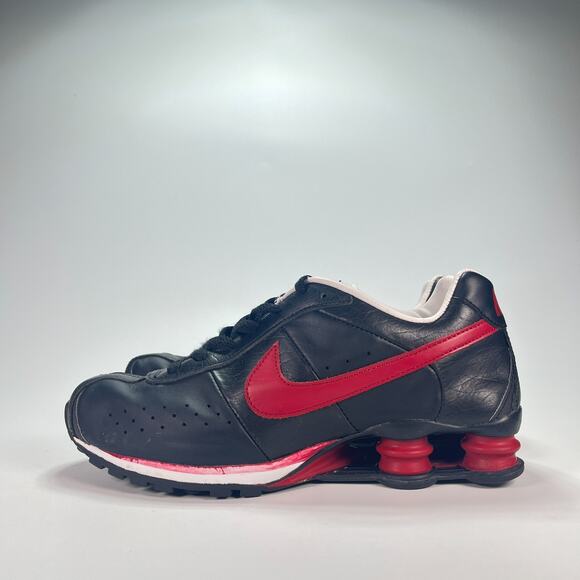 Nike Shox R4 Black Red Lace Up Casual Lifestyle Sneakers Shoes Men’s Size 8.5 main image 8